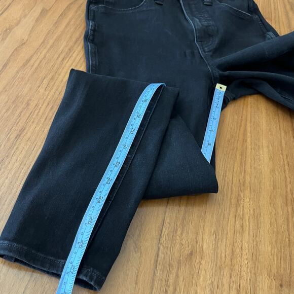 Madewell Roadtripper Jeggings Black Size 25 Tall Skinny Stretch - Picture 9 of 11